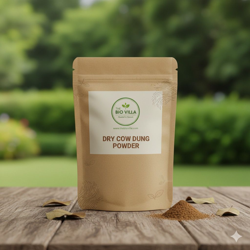Dry cow dung powder packaging