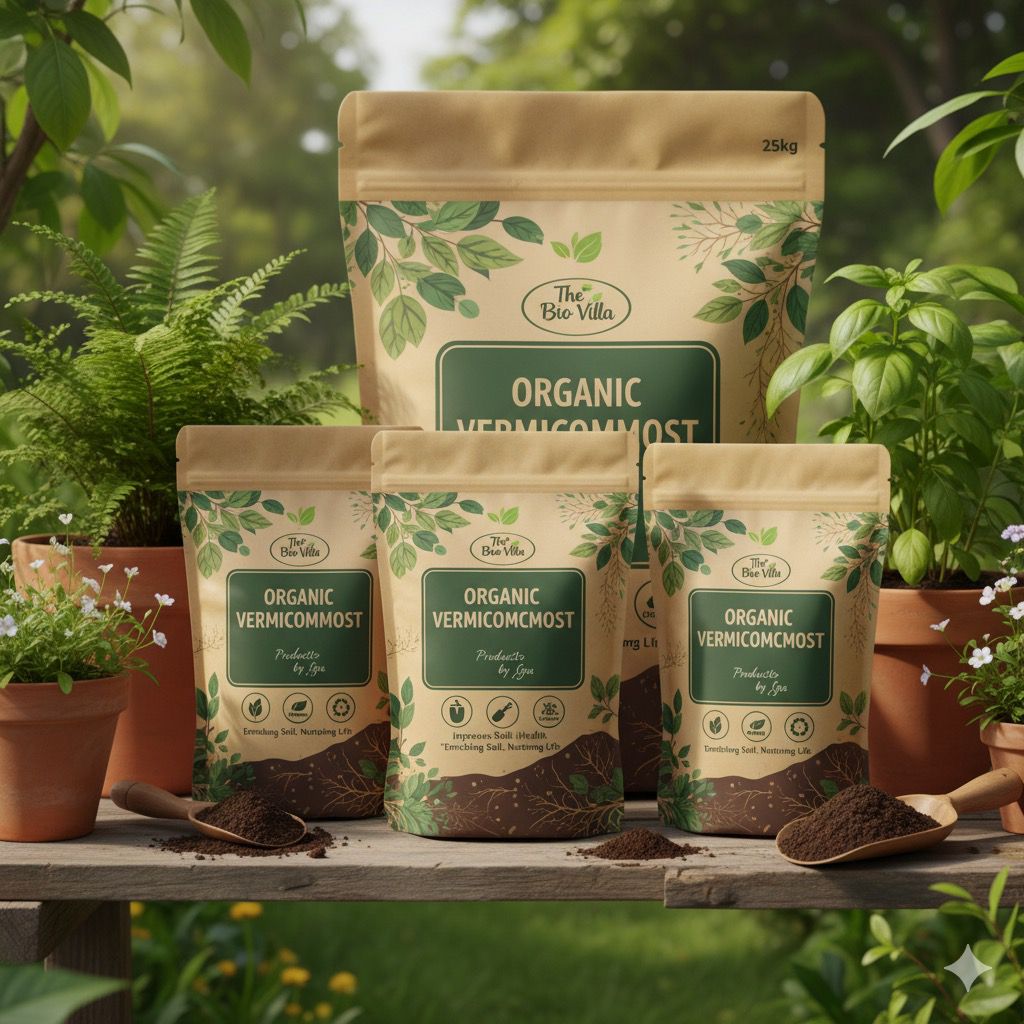 Vermicompost product packaging